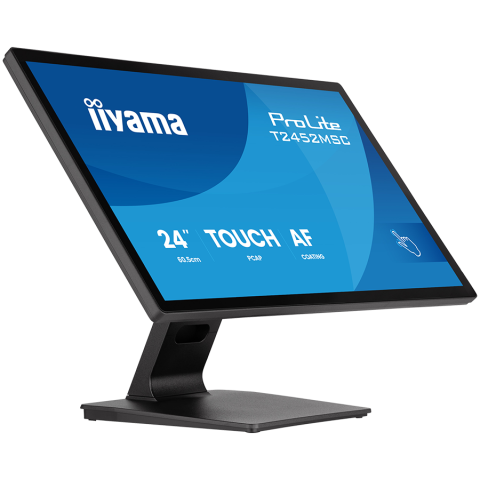 IIYAMA Monitor LED T2452MSC-B2 24" DeepContrast PCAP+ 10pt touchscreen 1920x1080 120Hz 400cd 5ms HDMI DP landscape, face-up tilt [3]