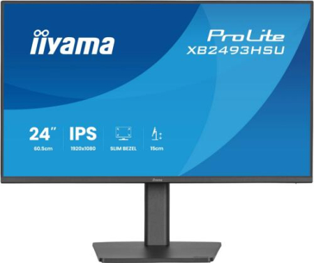 Monitoare wip - IIYAMA Monitor LED XB2493HSU-B1 23.8" IPS 1920x1080 120Hz, 16:9. 350cd, 1500:1, 1ms, HDMI, DP, USB HUB, Full Ergo, Pro