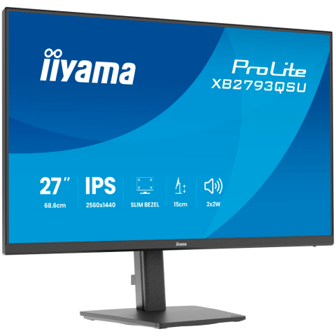 IIYAMA ProLite XB2793QSU-B1 - Monitor LED 27", WQHD (2560 x 1440), 75Hz, IPS, Ergonomic [2]