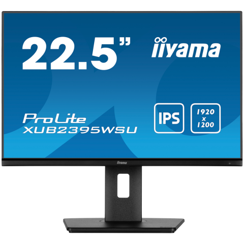 Monitoare - IIYAMA Monitor LED XUB2395WSU-B5 22.5" IPS 1920x1200 16:10 250cd 1000:1 4ms VGA HDMI DP USB Hub height, swivel, tilt, pivot (rotation both sides)