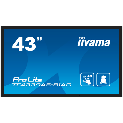 Monitoare\ Televizoare - IIYAMA Prolite TF4339AS-B1AG Business Monitor - 108 cm (42.5"), 4K UHD (3840x2160), IPS LED, 60Hz, 8ms, 500 cd/m²