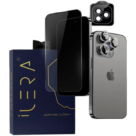 Conectori - iLera Sapphire Ultra + Glass for iPhone 16 | 15