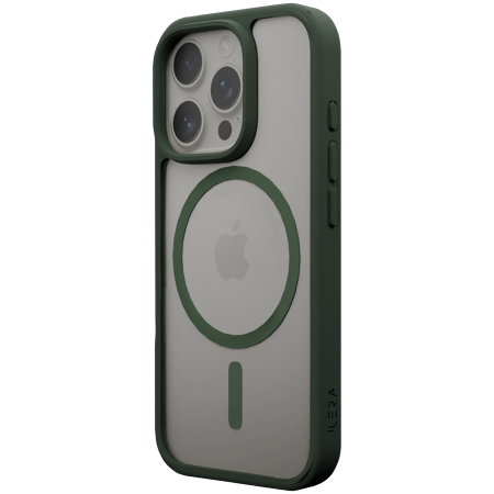 Accesorii - iLeraGo ColorAnt Clear Case, Deep Green for iPhone 16 Pro