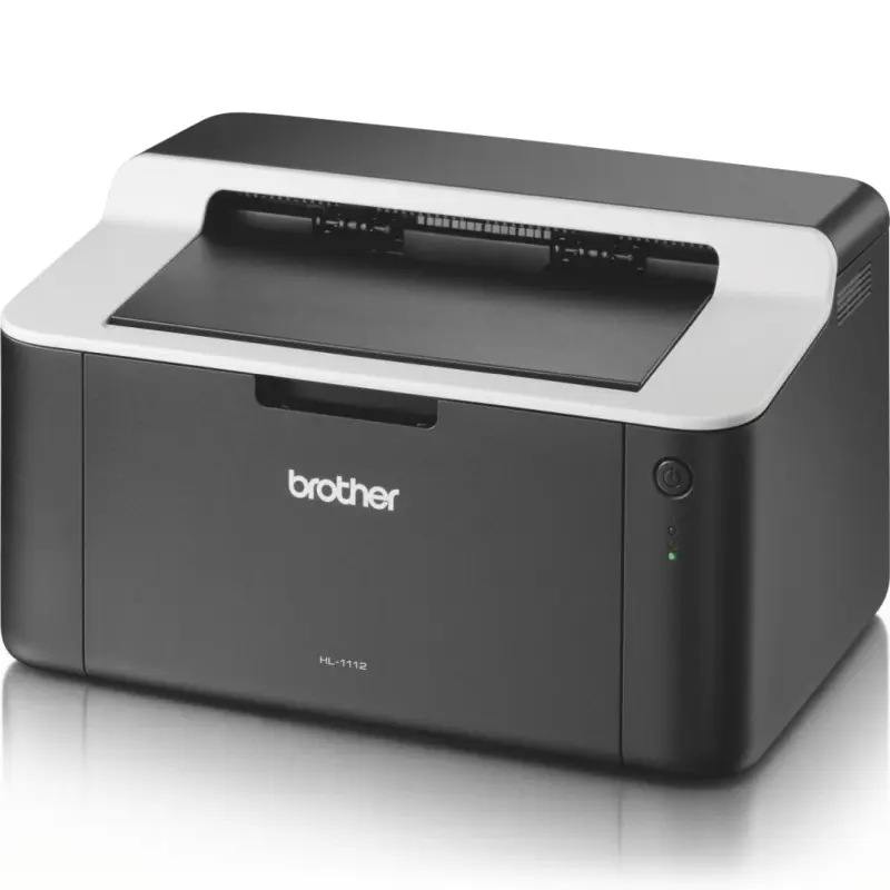 Imprimante - Imprimanta Monocrom Brother HL-1112E, A4, USB, 20ppm (Negru/Alb)