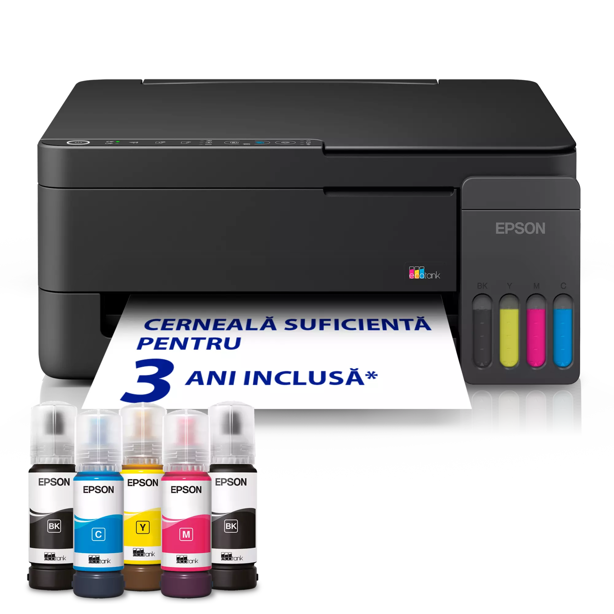 Imprimante - Imprimanta multifunctionala inkjet Epson EcoTank L3350 (C11CL62409) - EPSON