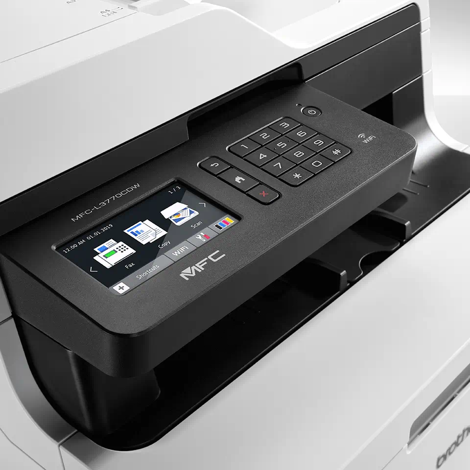 Brother Imprimanta MFC-L3770CDW , LED, Imprimare color, 2400 x 600 dpi, A4, Copiere, Scanare, Fax, Imprimare, Wi-Fi, Ethernet, USB, NFC. [2]