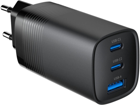 Incarcator auto Gembird TA-UC-PDQC65-01-BK USB-C PD 18W USB-A negru [1]