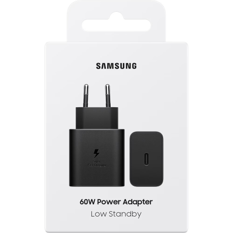 Telefoane - Incarcator retea Samsung 60W 3A 1x USB-C Negru - Samsung