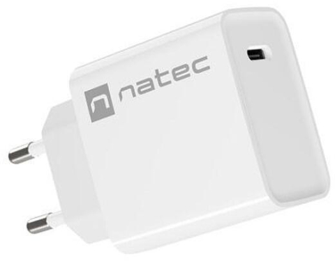 Accesorii telefoane - Incarcator USB-C Power Delivery 20W alb Natec Ribera