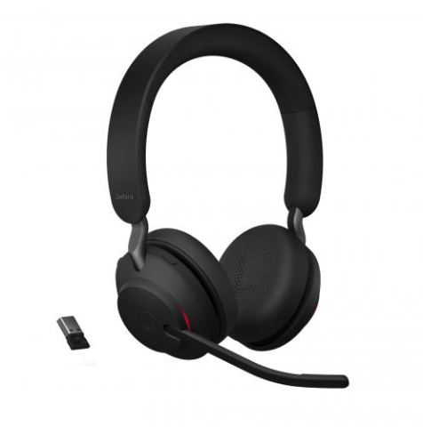 Periferice PC - Căști Wireless Jabra Evolve2 65, UC Stereo, Bluetooth, USB-A, Negru