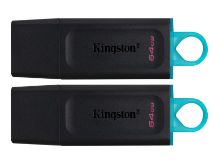 Stick-uri USB - KINGSTON 64GB USB3.2 Gen 1 DataTraveler Exodia Black Teal 2 Pieces