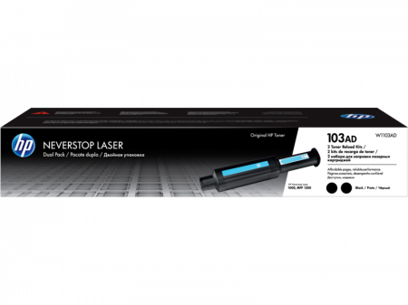 Cartus Toner - Set 2 cartuse toner HP 103AD Neverstop Toner Reload Kit 2-Pack W1103AD