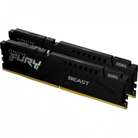 Memorii RAM - Kit Memorie Fury Kingston Fury Beast Black AMD EXPO, 16GB, DDR5-6000MHz, CL36, Dual Channel