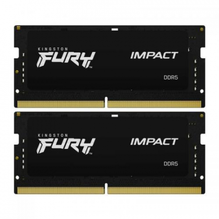 Kit Memorie SO-DIMM Kingston Fury Impact 64GB, DDR5-4800Mhz, CL38, Dual Channel [1]