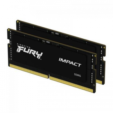 Memorii Laptop - Kit Memorie SO-DIMM Kingston Fury Impact 64GB, DDR5-4800Mhz, CL38, Dual Channel