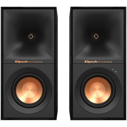 Klipsch Reference R-40PM, Powered Bookshelf Speakers, Black, Pair [0]
