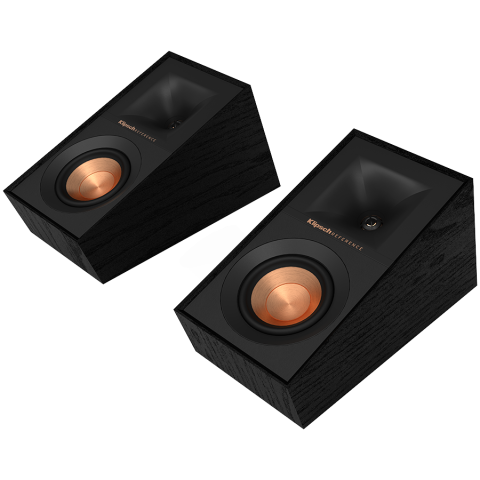 Klipsch Reference R-40SA Dolby Atmos Surround Sound Speakers, Black, Pair [1]