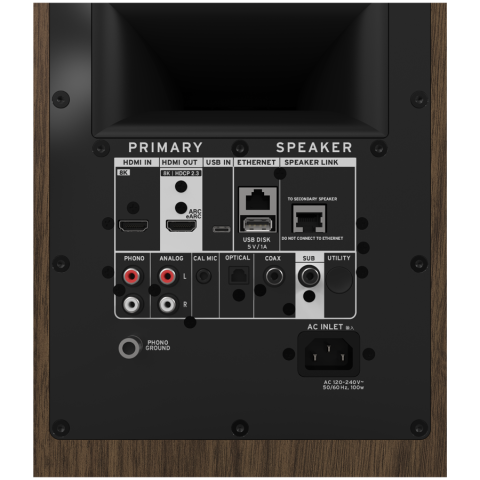 Klipsch The Sevens II, Powered speakers, Walnut, Pair [4]