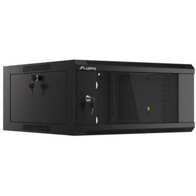 Retelistica - Rack perete 19 inch Lanberg WFFA-5604-10B, 4U, 570x600 mm, Asamblare rapidă