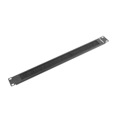 Rack-uri & accesorii rack - Panou organizator cabluri cu perie LANBERG AK 1101 B, 19 inch, 1U, Negru