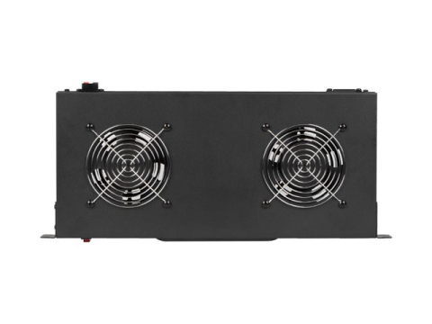 Accesorii retelistica - Panou de ventilație Lanberg 19 inch, 1U, cu 2 ventilatoare, LCD și Termostat (AK-1502-B)