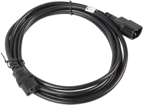 Cabluri & Adaptoare - Cablu prelungitor alimentare LANBERG CA C13E 11CC 0030 BK, C13 la C14, 3m, VDE, Negru