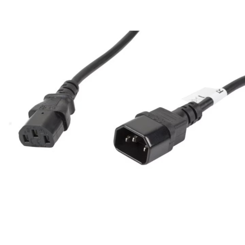 Cablu prelungire alimentare Lanberg C13 la C14 5m VDE (CA-C13E-11CC-0050-BK) - LANBERG [1]