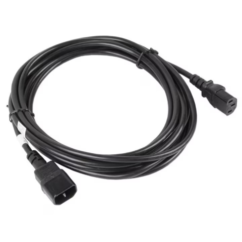 Cabluri de alimentare & prelungitoare - Cablu prelungire alimentare Lanberg C13 la C14 5m VDE (CA-C13E-11CC-0050-BK) - LANBERG
