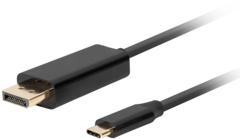 Periferice PC - Cablu USB-C la DisplayPort Lanberg CA-CMDP-10CU-0018-BK 1.8m 4K 60Hz negru