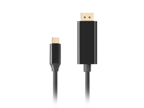 Cablu USB-C la DisplayPort Lanberg 1m 4K 60Hz negru (CA-CMDP-10CU-0010-BK) - LANBERG [1]