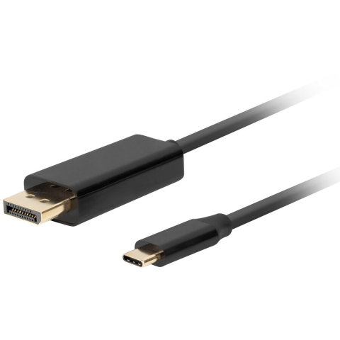 Periferice PC - Cablu USB-C la DisplayPort Lanberg 3m 4K 60Hz negru (CA-CMDP-10CU-0030-BK) - LANBERG