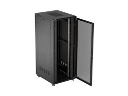 Retelistica - Rack server podea Lanberg 19 inch, 42U, 800x1000 mm, Demontabil (Flat pack), Negru (FF01-8042-12B)