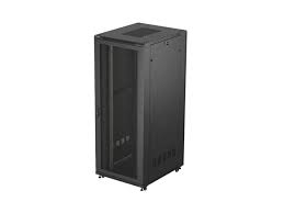Retelistica - Rack server tip cabinet 19 inch Lanberg, 42U, 800x1000 mm, Uși mesh, Negru (FF01-8042-23BL)