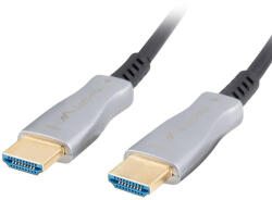 Periferice PC - Cablu video optic activ Lanberg HDMI v2.0 (AOC), 100m, Negru (CA-HDMI-20FB-1000-BK)
