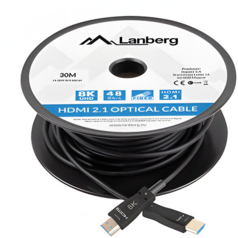 Cabluri & Adaptoare - Cablu HDMI v2.1 Lanberg, 8K, 30m, Activ Optic (AOC)