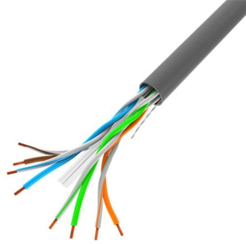Cabluri retea - Cablu retea LANBERG, Categorie 6, 305m, Solid, CCA, Gri, Testat Fluke