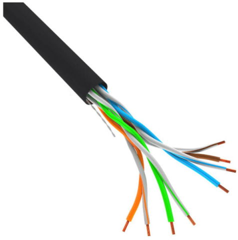 Cabluri retea - Cablu retea LANBERG, Categoria 5E, 305m, Solid, Cupru 100% (CU), Negru, Testat Fluke