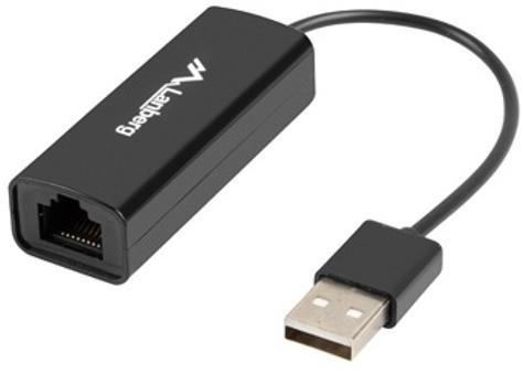 Retelistica - Adaptor retea LANBERG NC 0100 01 USB 2.0 la RJ45 100Mbps