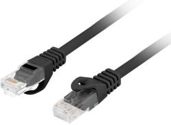 Cabluri retea - Cablu de rețea patch cord Lanberg, Cat. 6, UTP, LSZH, 0.5m, Negru (PCU6-10CU-0050-BK)
