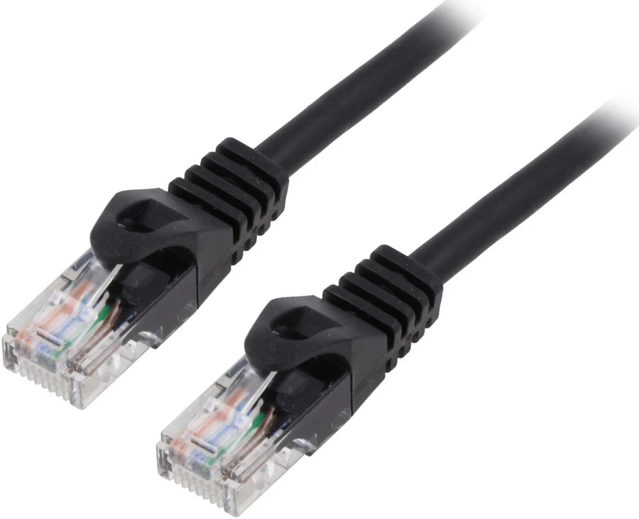 Cabluri retea - Patchcord Lanberg Cat. 6 UTP, LSZH, Cupru 100%, 1m, Negru, Testat Fluke (PCU6-10CU-0100-BK)
