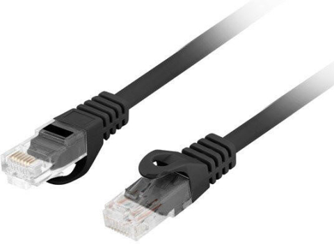 Cabluri retea - Cablu retea patchcord Cat.6 UTP LSZH CU 3m negru Lanberg