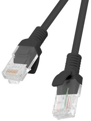 Cabluri retea - Patchcord LANBERG PCU6 10CC 1500 BK, RJ45, Cat 6, UTP, 15m, Negru