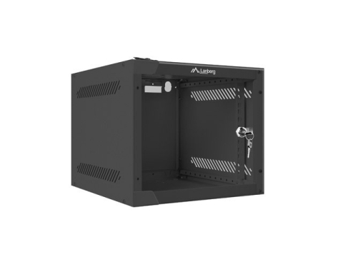 Retelistica - Dulap rack de perete 10 inch Lanberg 4U 280x310 usa metalica negru (WF10-2304-00B) - LANBERG