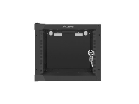 Dulap rack de perete 10 inch Lanberg 4U 280x310 usa metalica negru (WF10-2304-00B) - LANBERG [1]