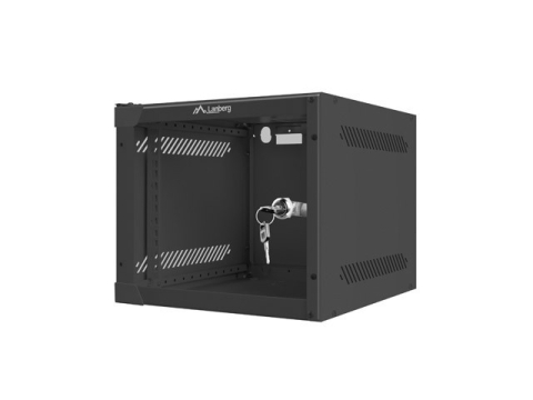 Dulap rack de perete 10 inch Lanberg 4U 280x310 usa metalica negru (WF10-2304-00B) - LANBERG [2]