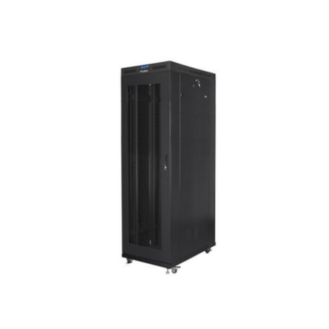 Rack-uri & accesorii rack - Cabinet rack LANBERG 42U 800x1200, ușă plasă, negru, flat pack