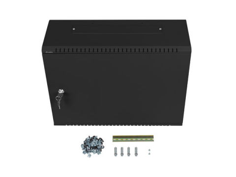 Rack de Perete LANBERG, 19 inch, 4U, Low-profile (540x200 mm), Negru, Asamblat [6]
