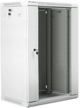Retelistica - Rack de perete Lanberg, 18U, 600x450 mm, Demontabil (Flat Pack), Gri