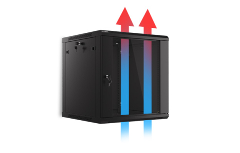 Retelistica - Rack server perete Lanberg 19 inch, 22U, 600x600 mm, Demontabil (Flat pack), Gri (WF01-6622-10S)