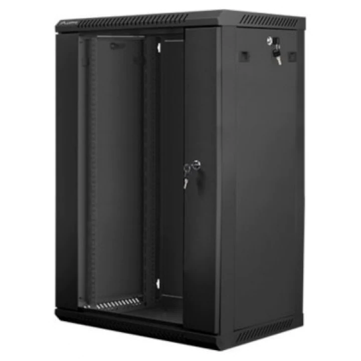 Retelistica - Rack server perete Lanberg 19 inch, 27U, 600x600 mm, Demontabil (Flat pack), Negru (WF01-6627-10B)